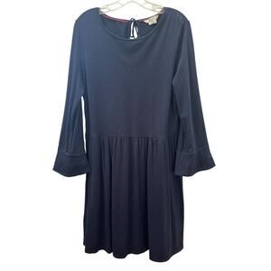 Boden Navy Bell Sleeve Dress with Pockets Size 10 Regular